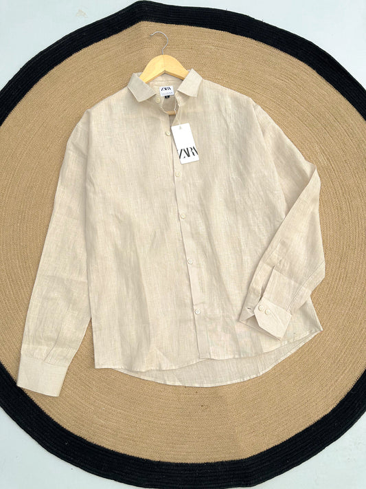 Casual Full sleeve shirt - Soft Beige