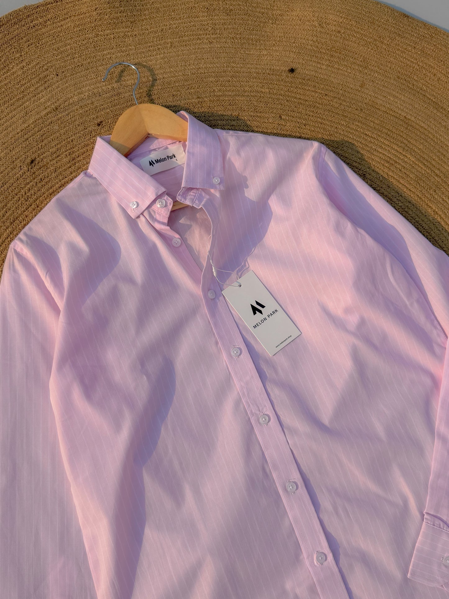 Old Money full sleeve shirt - Poplin Pink