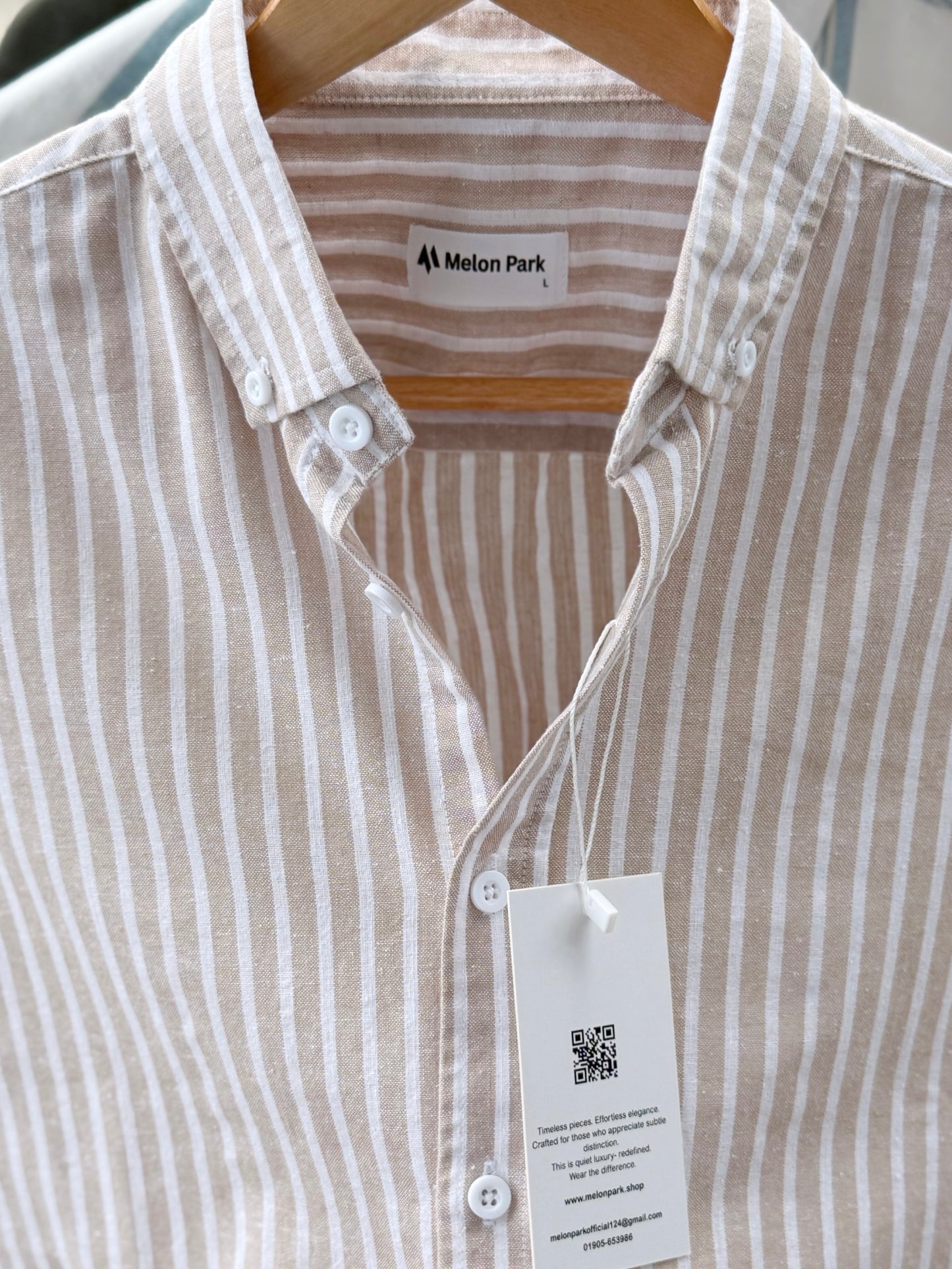 Gentle stripe shirt - Sandy Beach