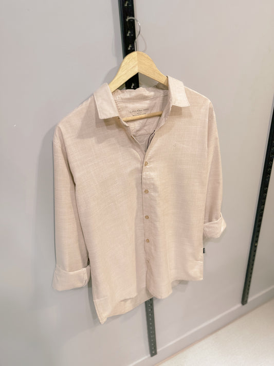 Classic full sleeve shirt - Beige