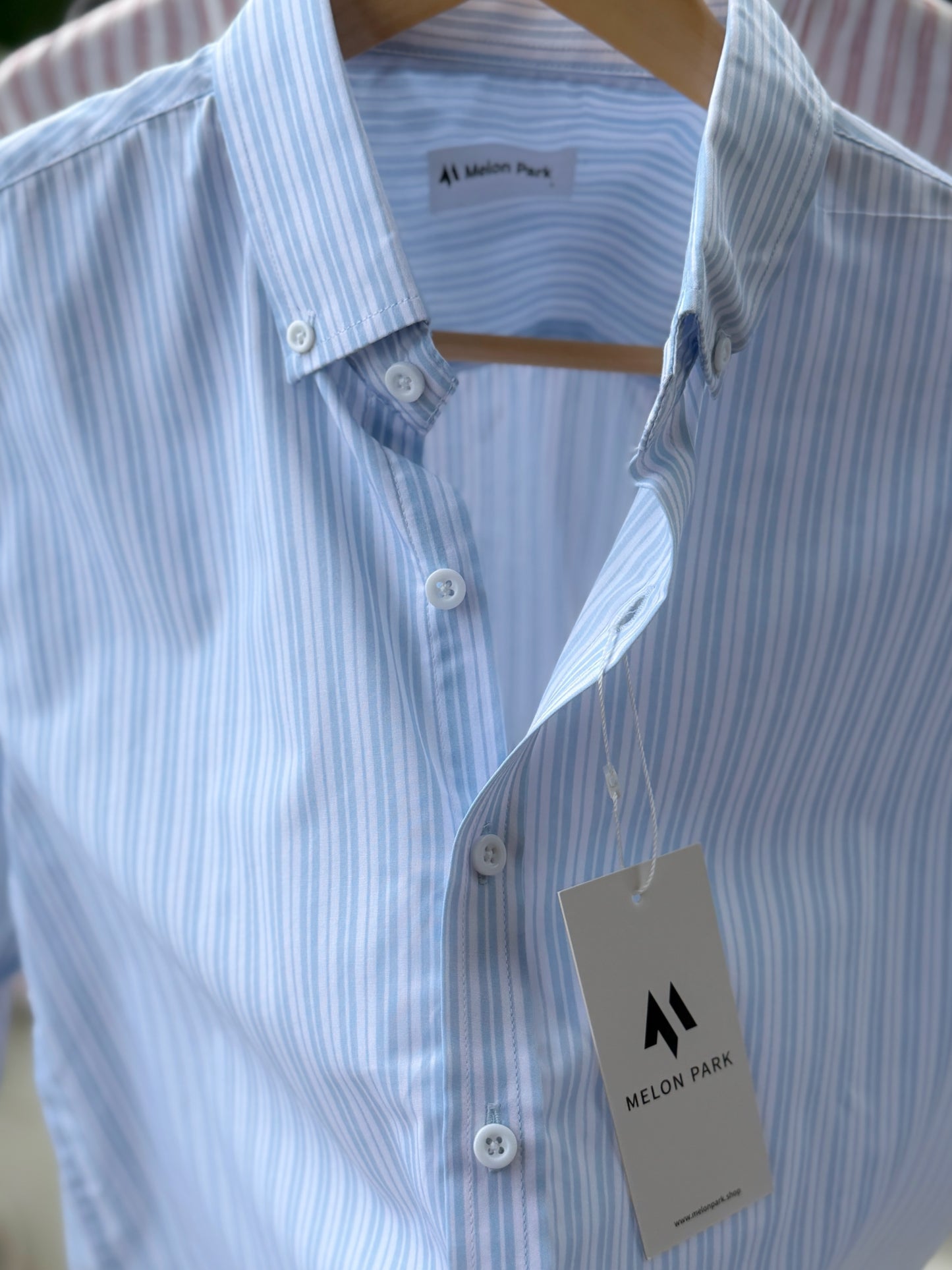 Gentle stripe shirt - Seabreeze