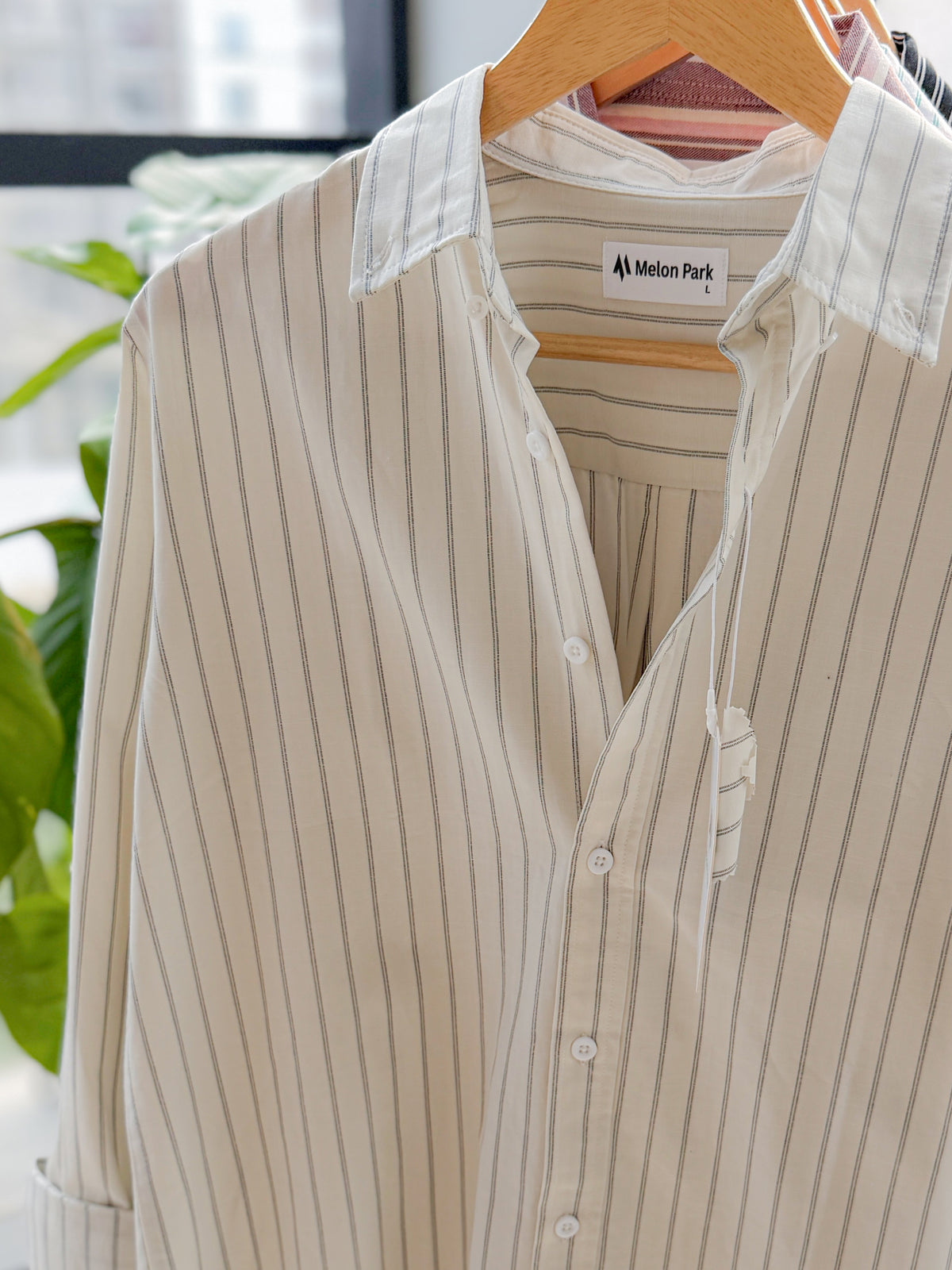 Gentle stripe shirt - Sandline Off white