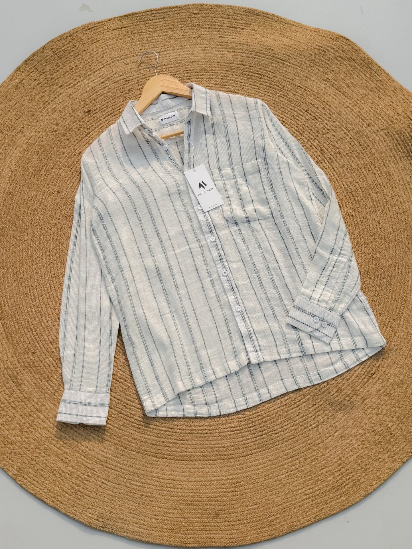 Crafted full sleeve shirt - Ghost Stripe