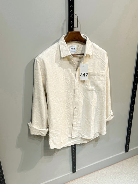 Rich Full Sleeve - Pearl ivory texture