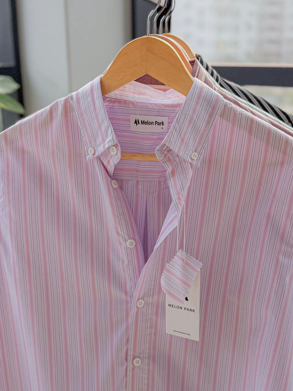 Gentle stripe shirt - Blush Lilac