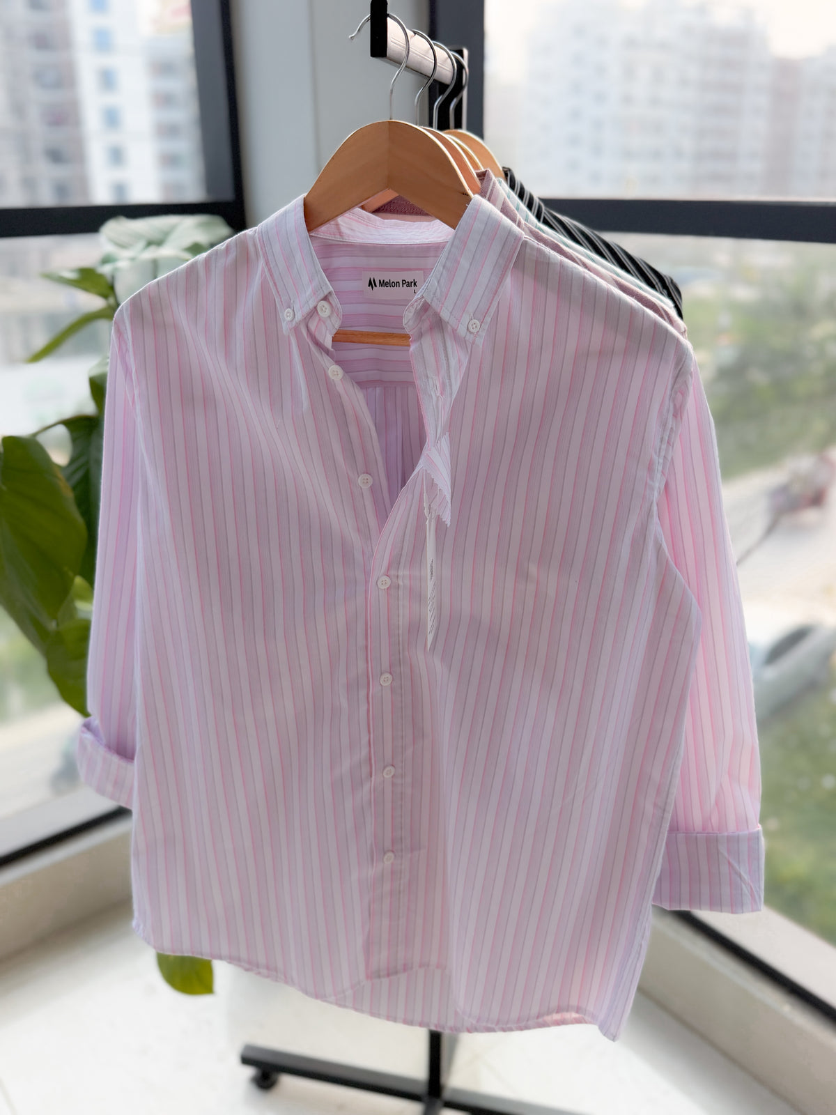 Gentle stripe shirt - Lavender Pearl