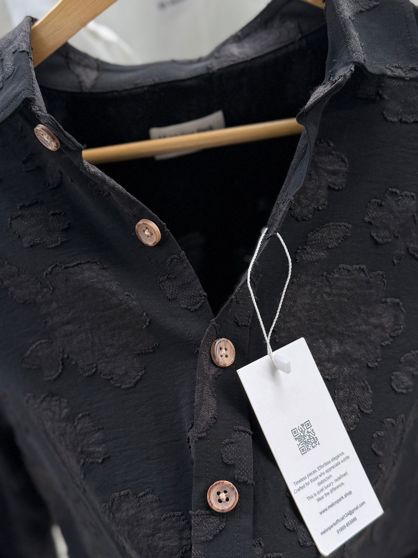Resort Drop-shoulder shirt - Midnight Onyx