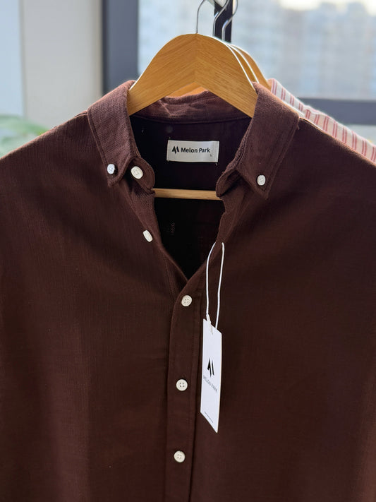 Cotton classic shirt - Cedar Chocolate