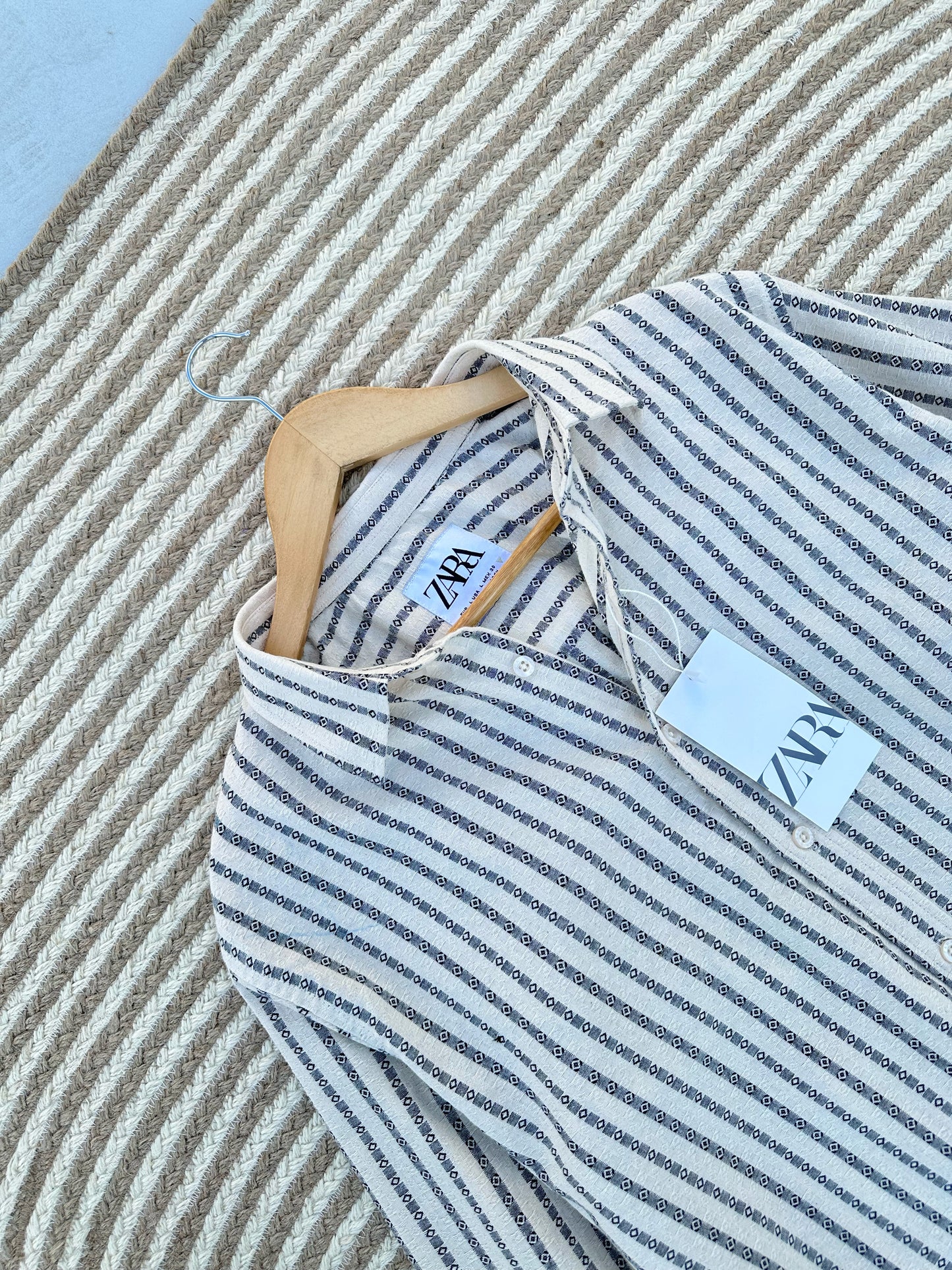 Rich Full Sleeve - Off white Stripe