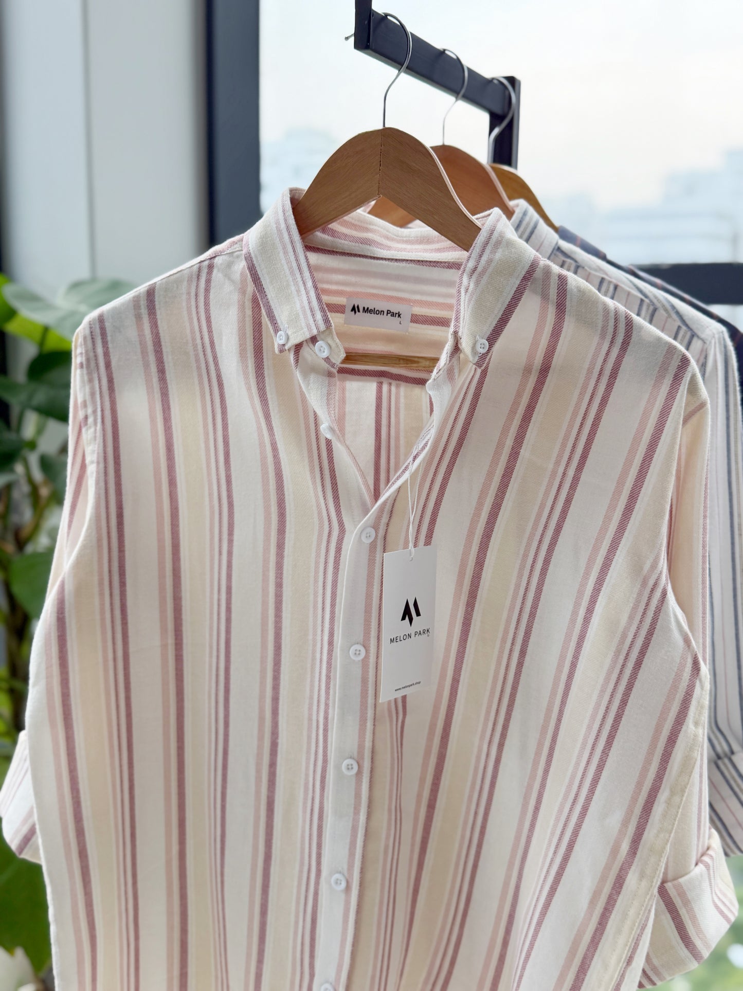 Gentle stripe shirt - Tuscan Sunset
