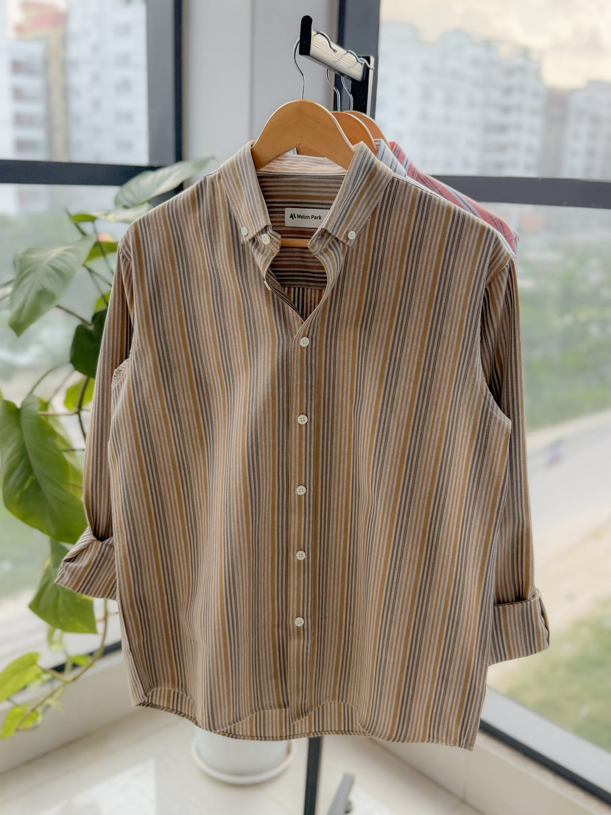Gentle stripe shirt - Rustic Rye