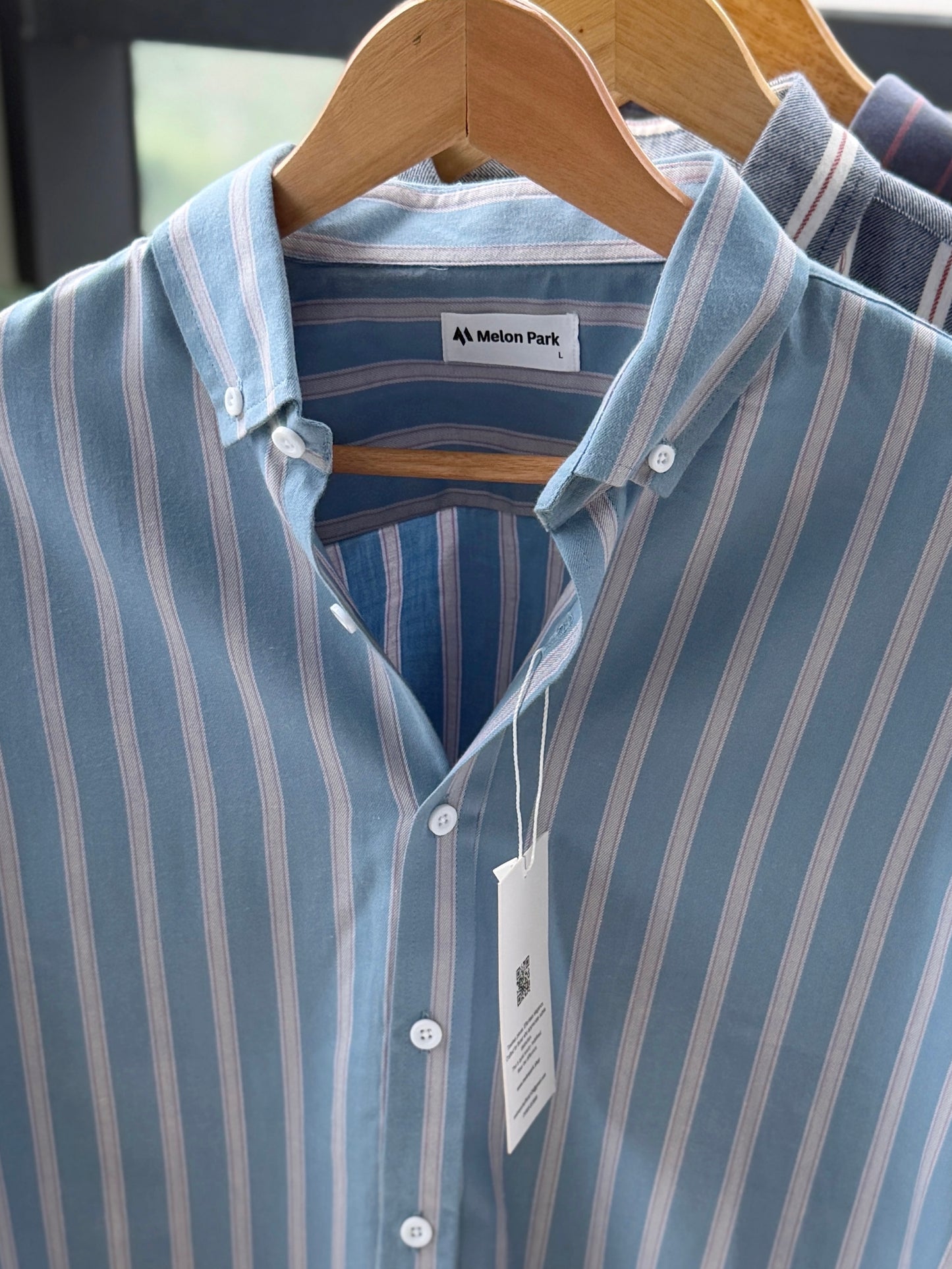 Gentle stripe shirt - Santorini