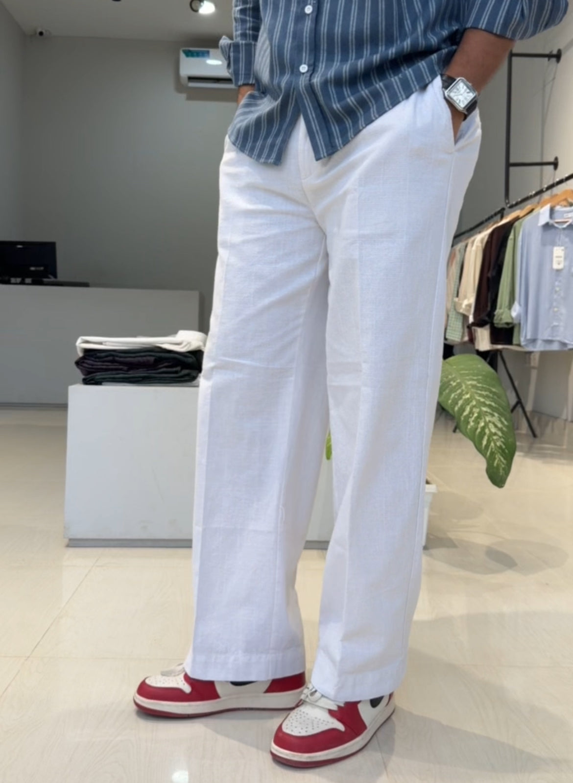 Gurkha Baggy Pant - White