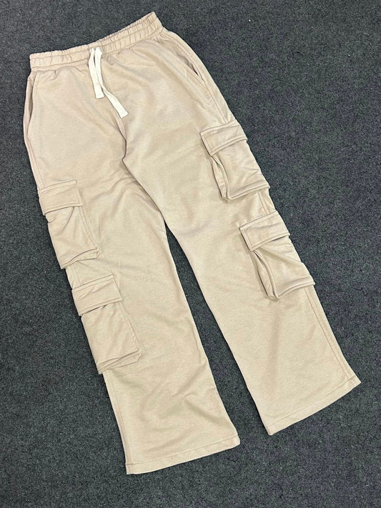 Beige Baggy Sweatpant
