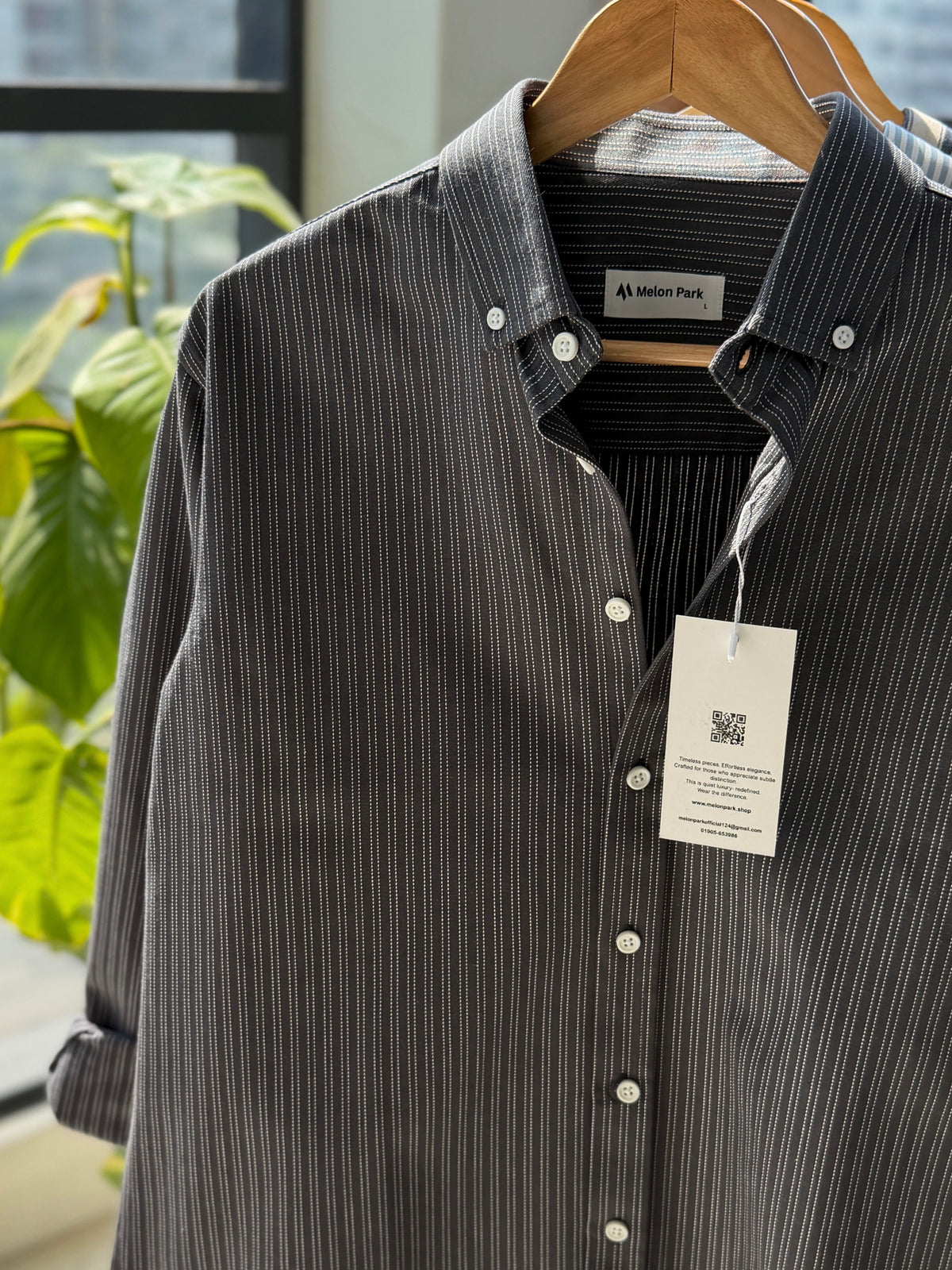 Cotton classic shirt - Slate Grey