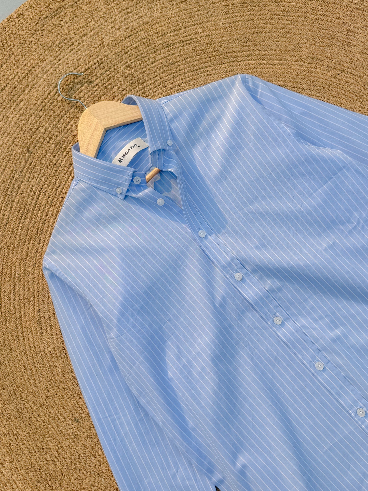 Old Money full sleeve shirt - Sea Blue