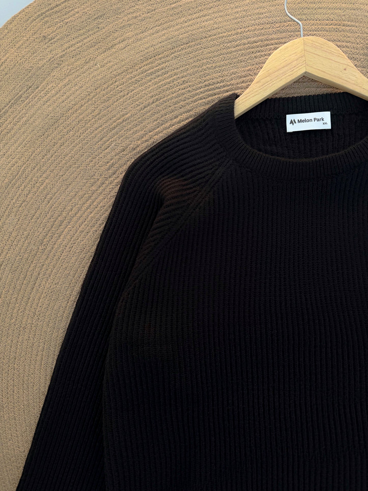 Knitted Signature Sweatshirt - Black