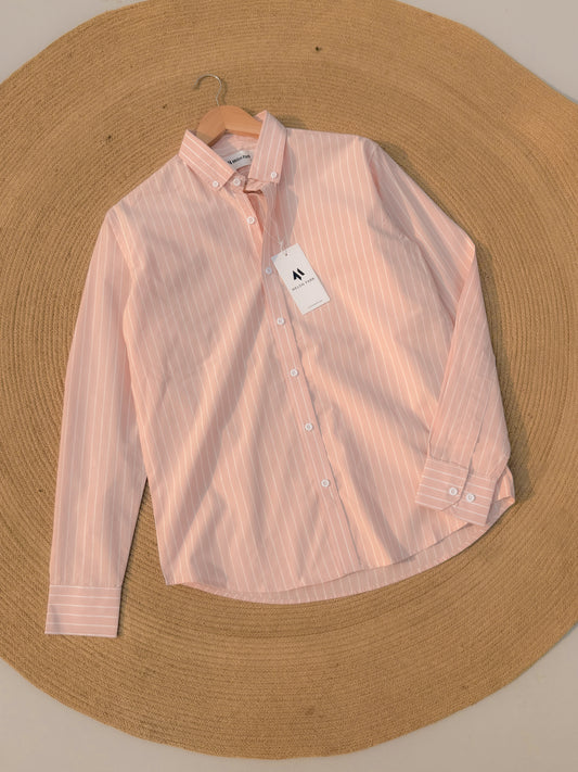 Old Money full sleeve shirt - Soft Pink