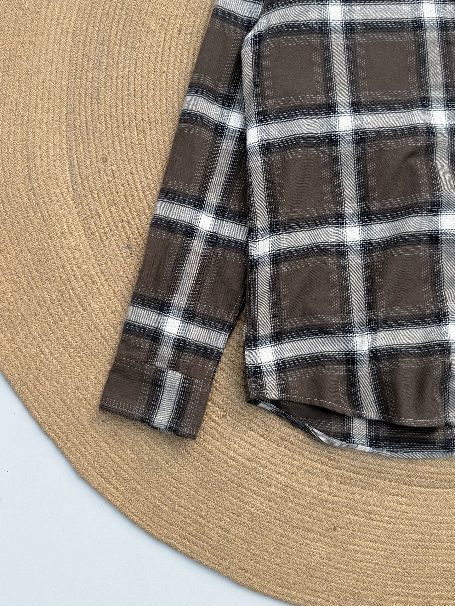 Gentle Check shirt - Midnight Mocha