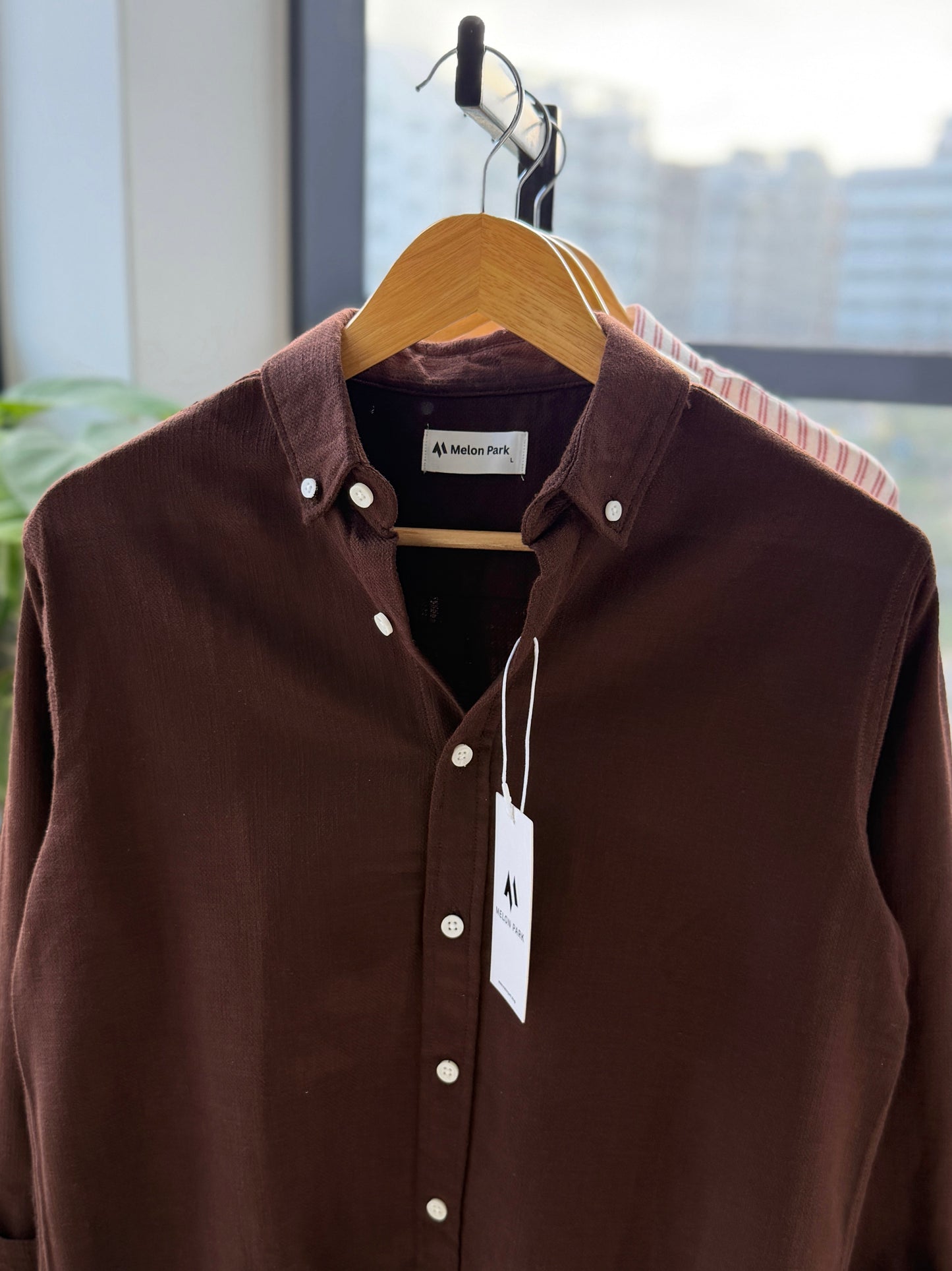 Cotton classic shirt - Cedar Chocolate