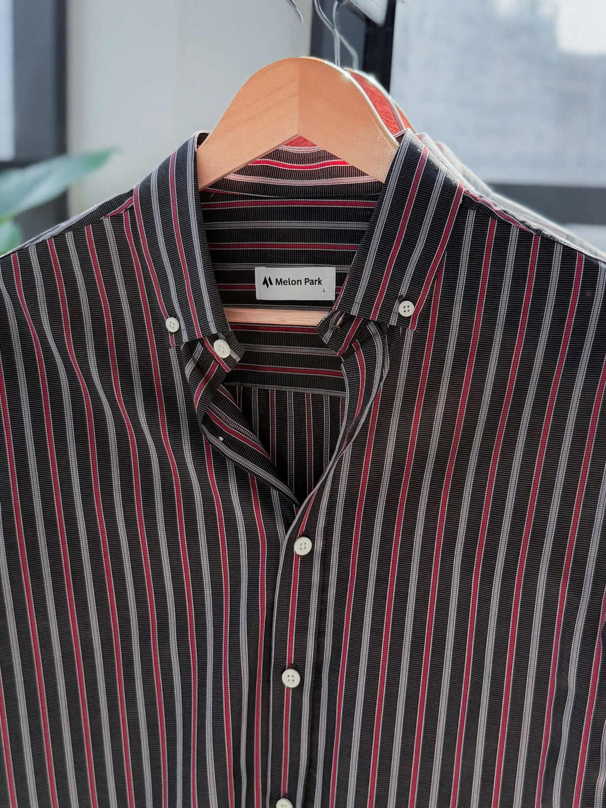 Gentle stripe shirt - Midnight Moto