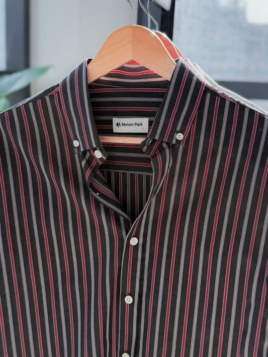 Gentle stripe shirt - Midnight Moto