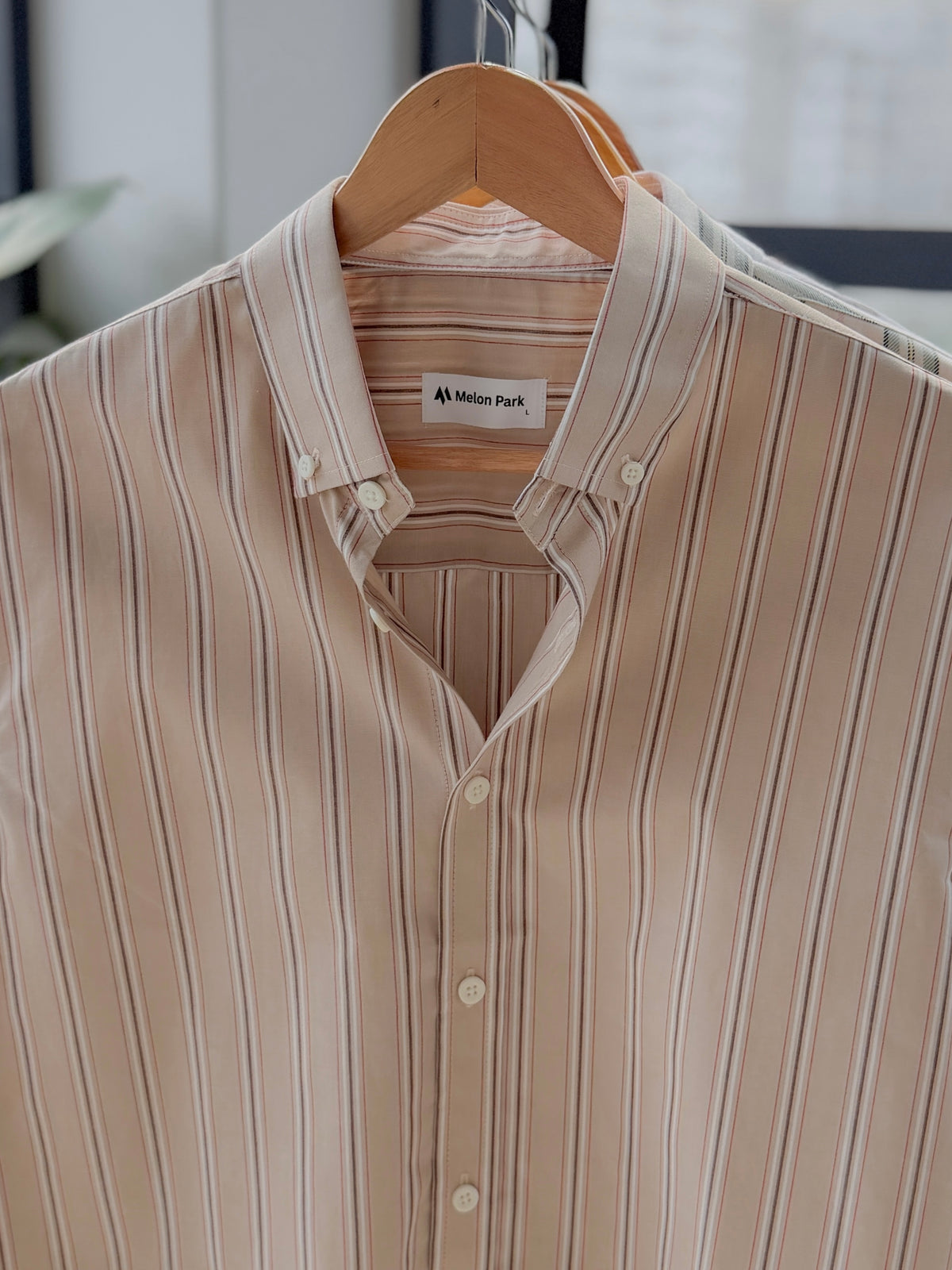Gentle stripe shirt - Desert Birch