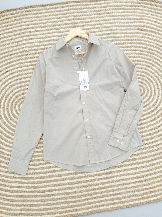 Minimal shirt - Textured Off White