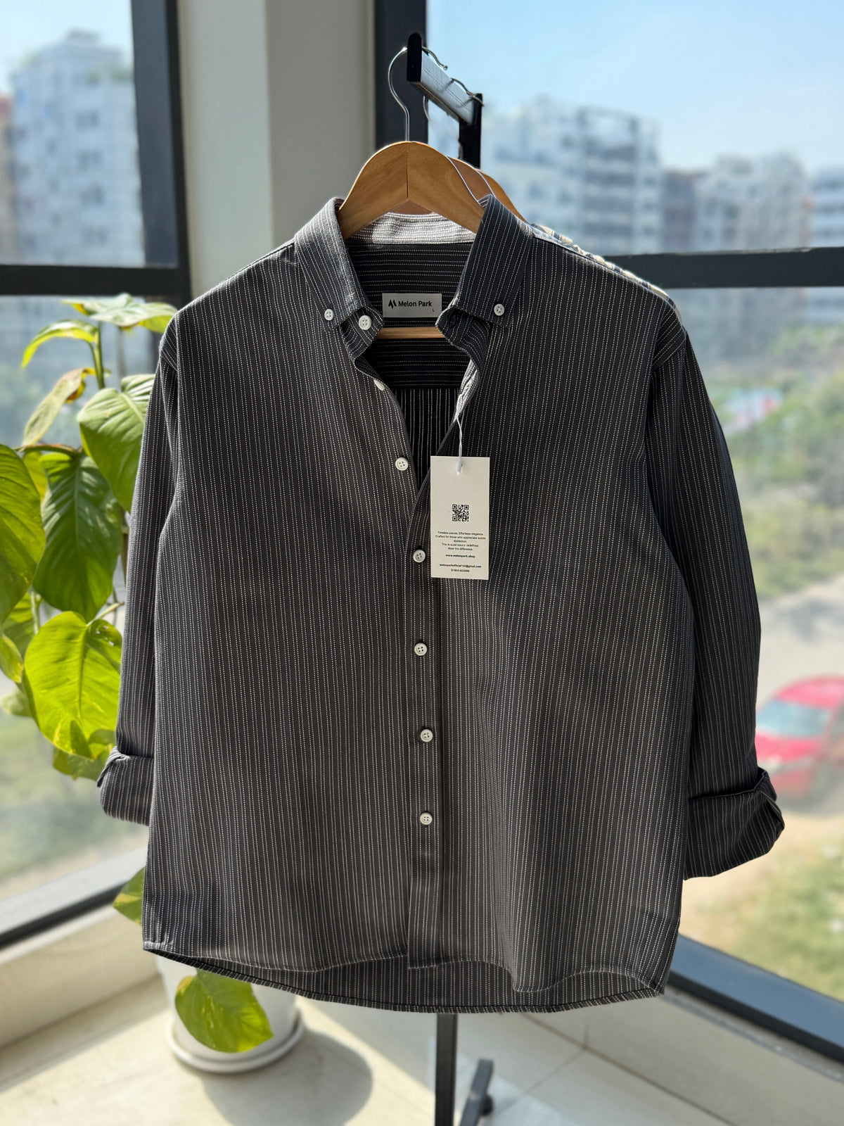 Cotton classic shirt - Slate Grey