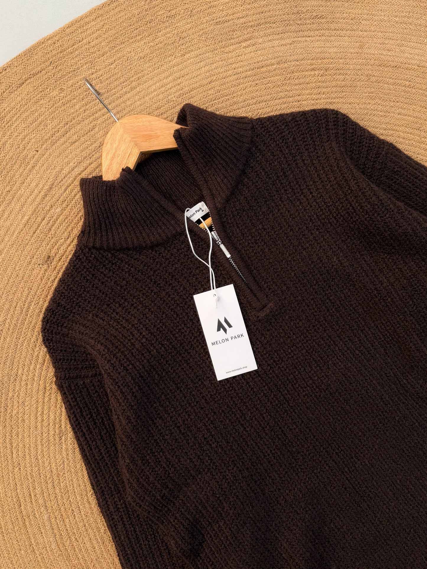 Classic Knitted Sweater - Chocolate