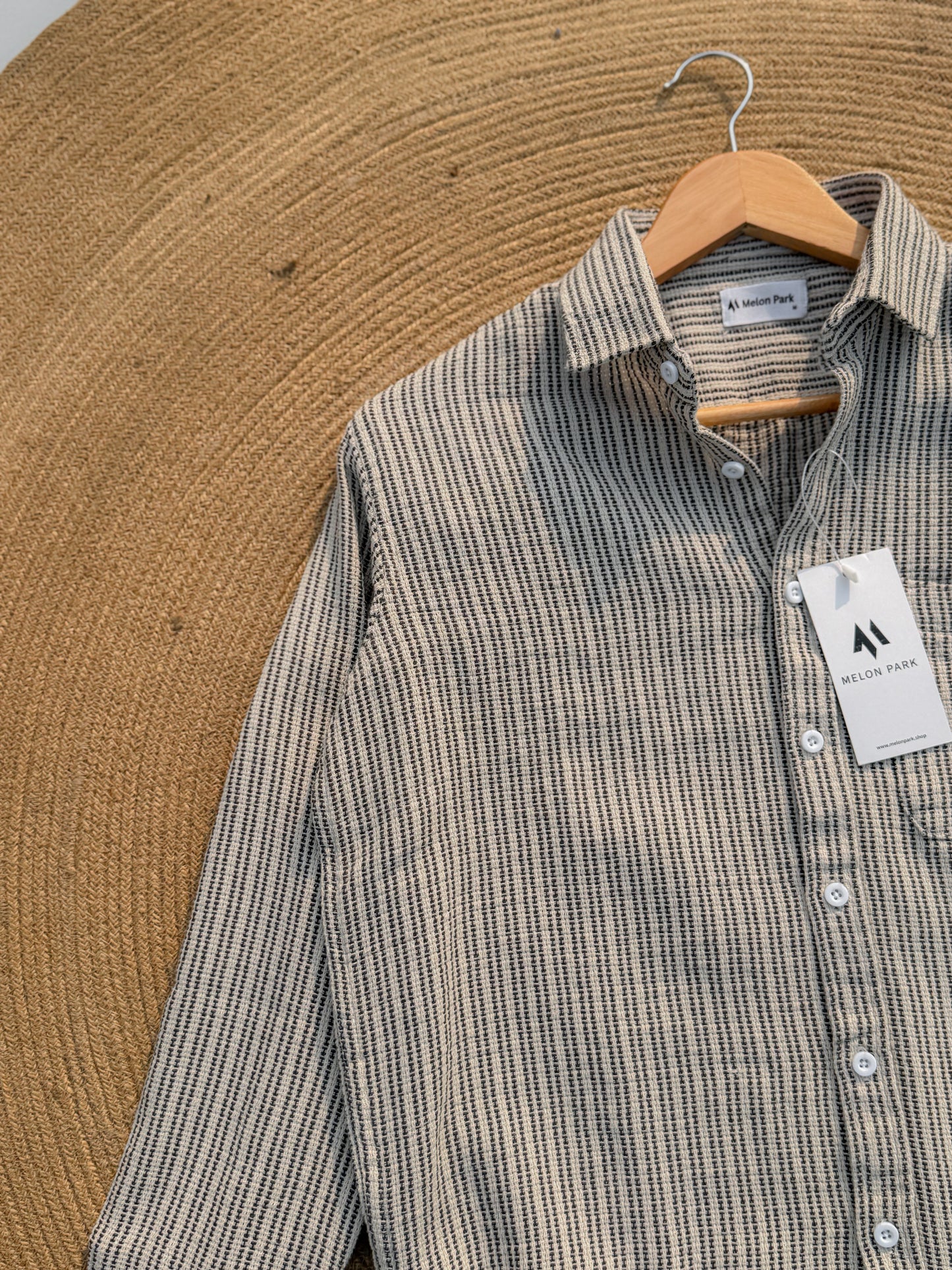 Crafted full sleeve shirt - Stone Weave