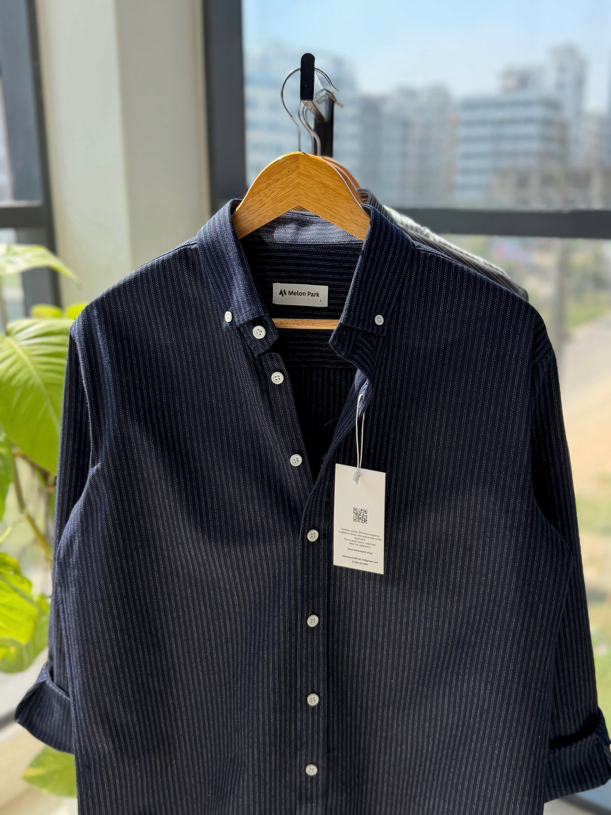 Cotton classic shirt - Sailor Navy