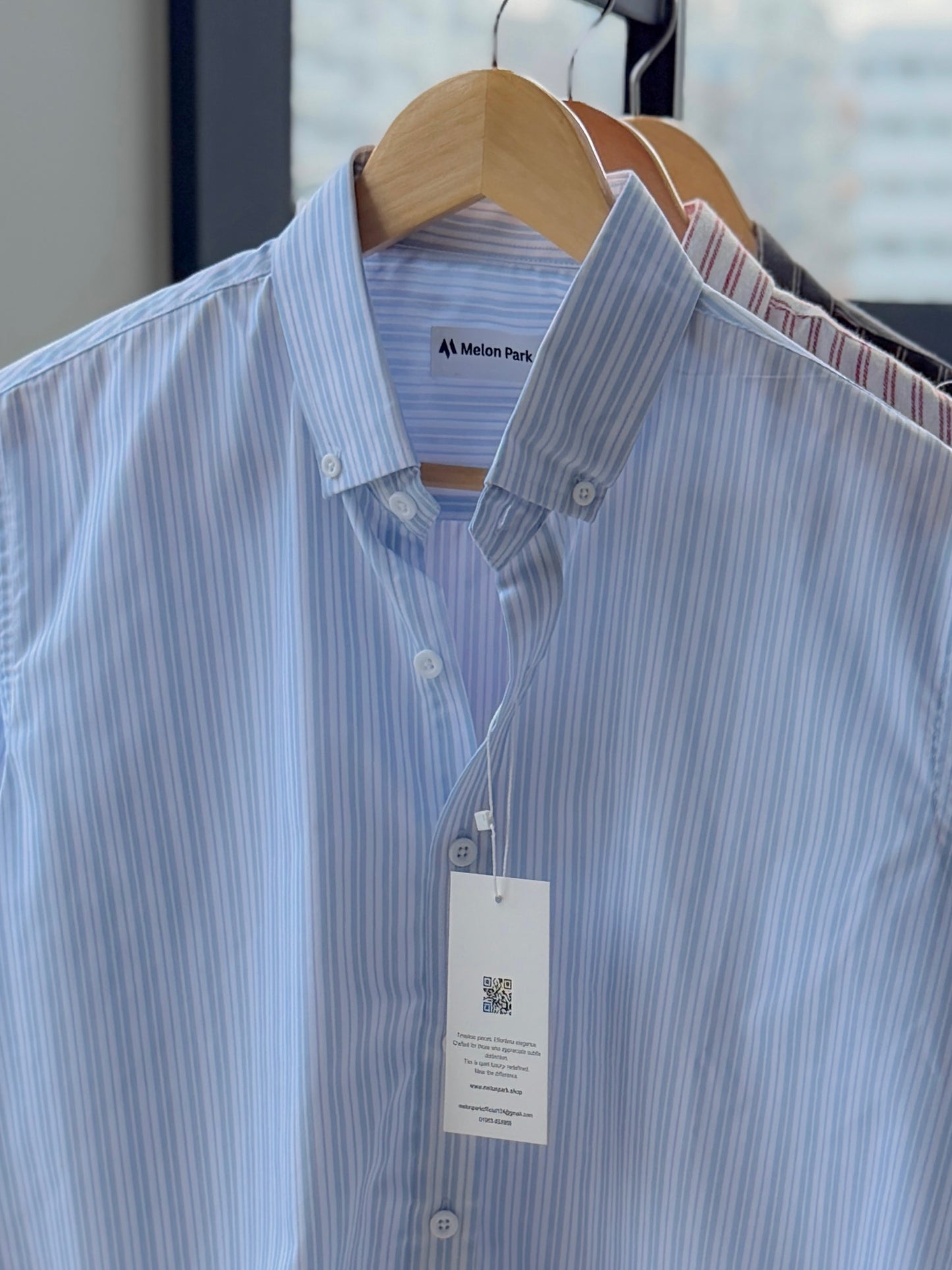 Gentle stripe shirt - Seabreeze