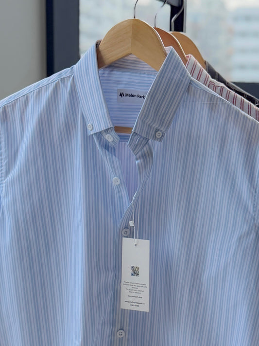 Gentle stripe shirt - Seabreeze