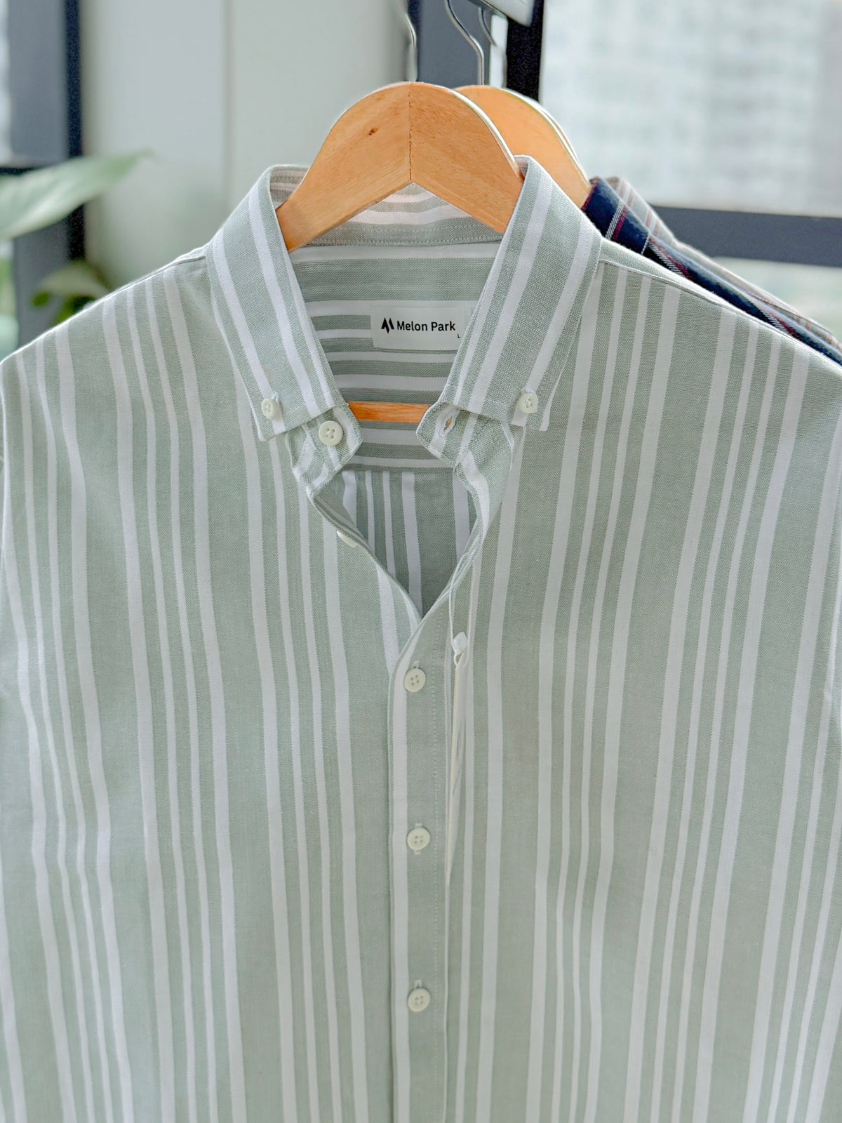 Gentle stripe shirt - Quiet Mint stripe