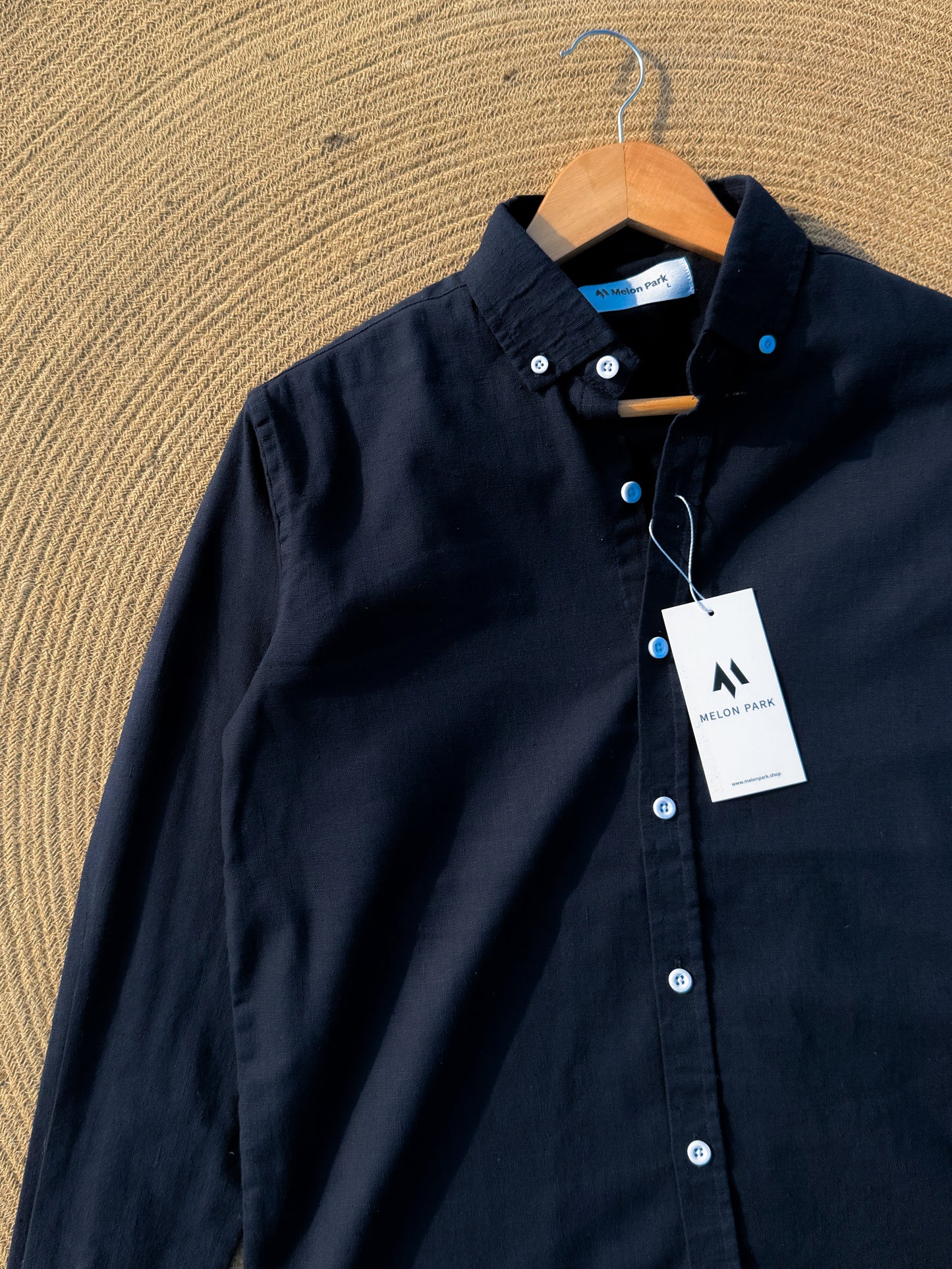Signature Remi cotton shirt - Dark Navy Blue