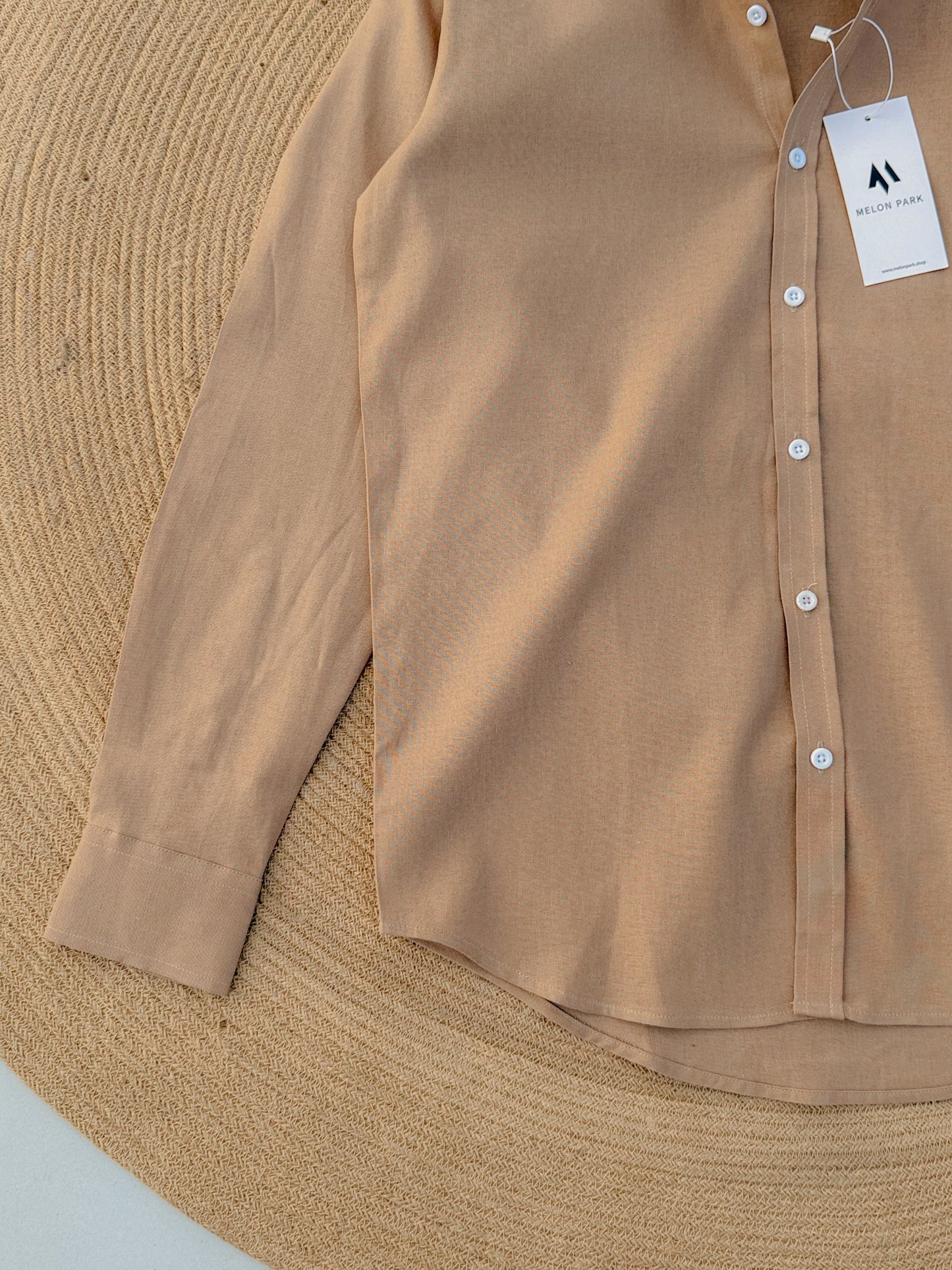 Signature Remi cotton shirt - Beige