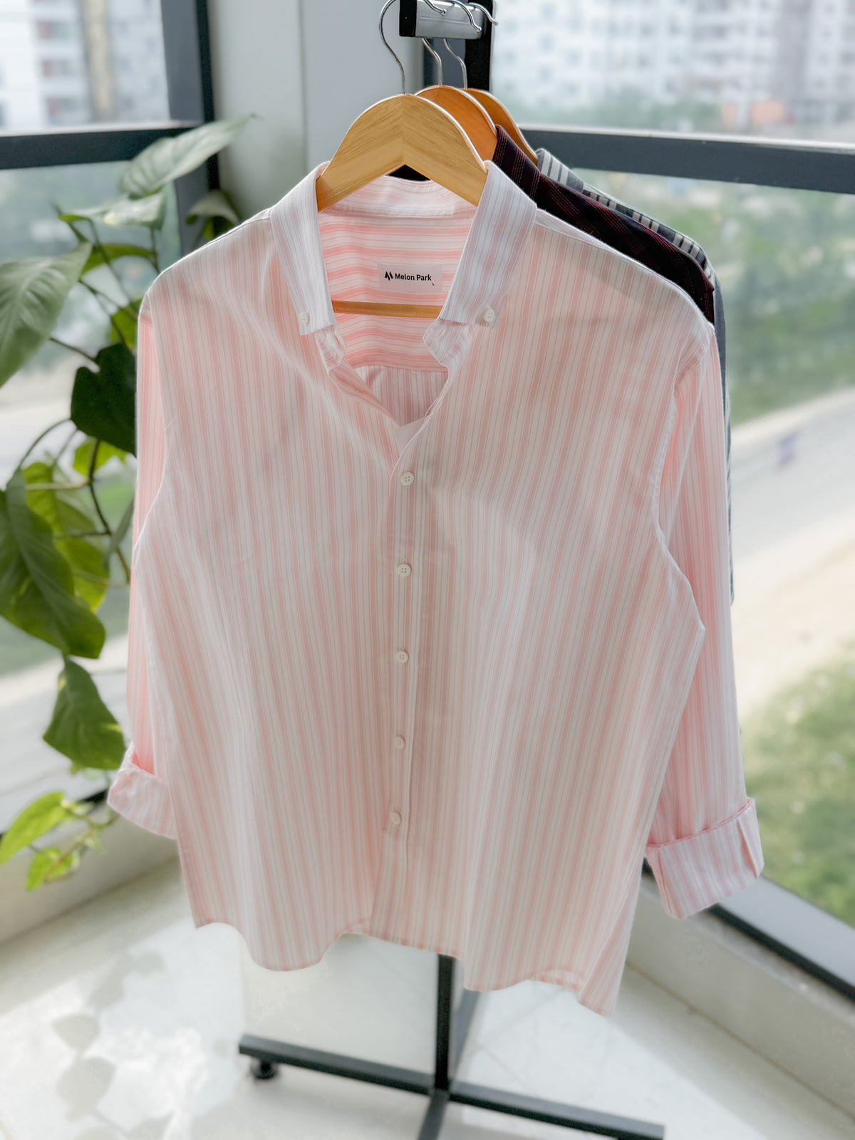 Gentle stripe shirt - Soft Sorbet