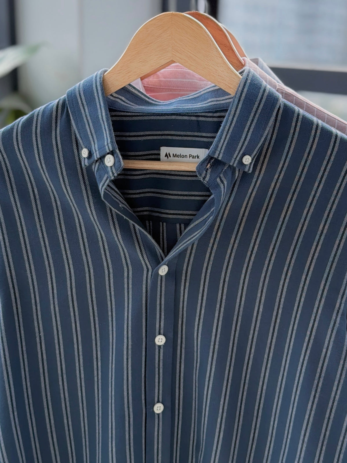 Gentle stripe shirt - Coastal Navy