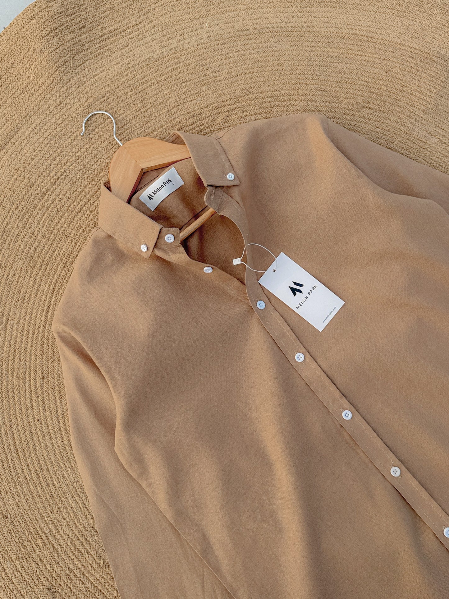 Signature Remi cotton shirt - Beige