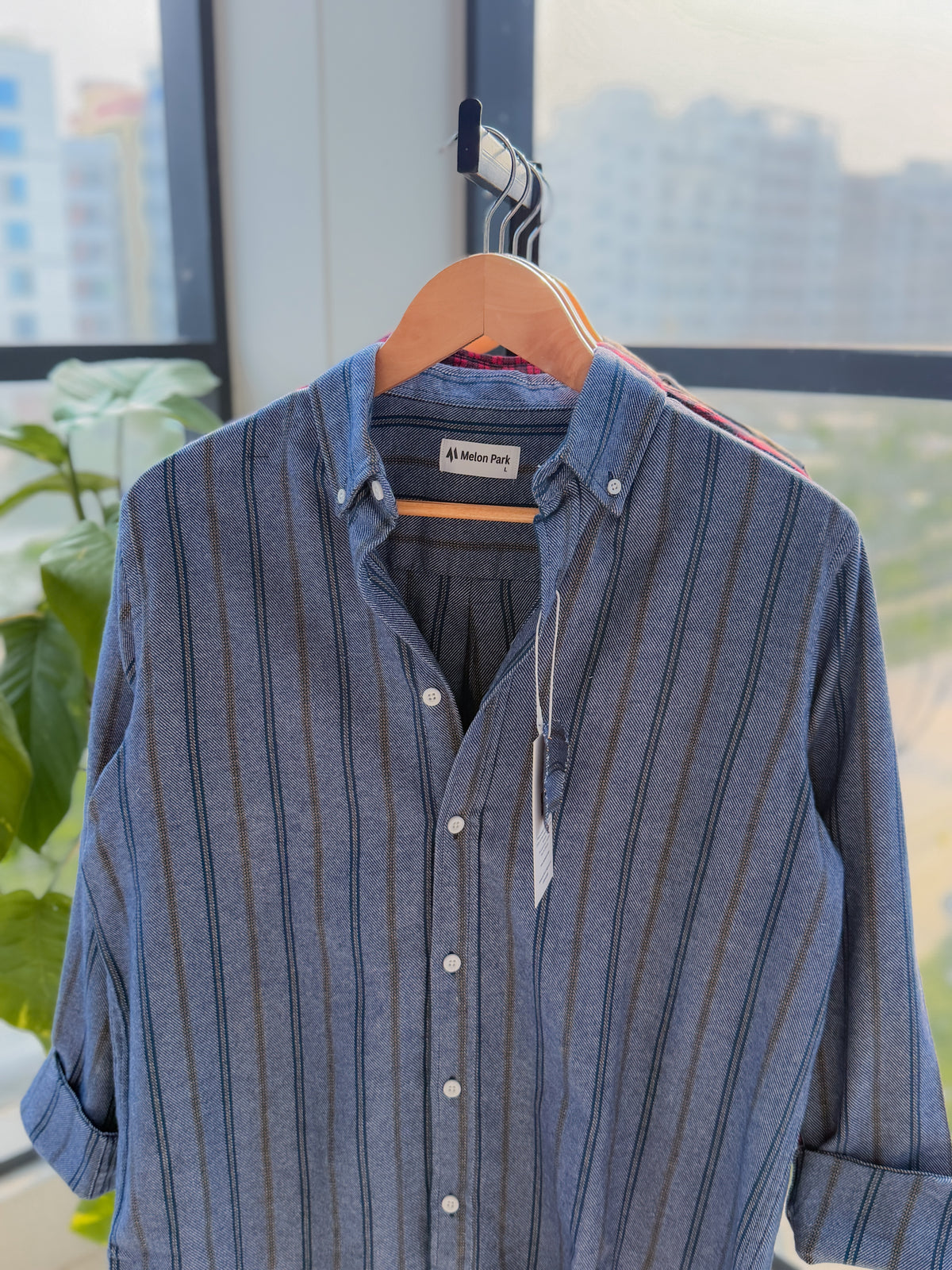 Gentle stripe shirt - Heather Copper