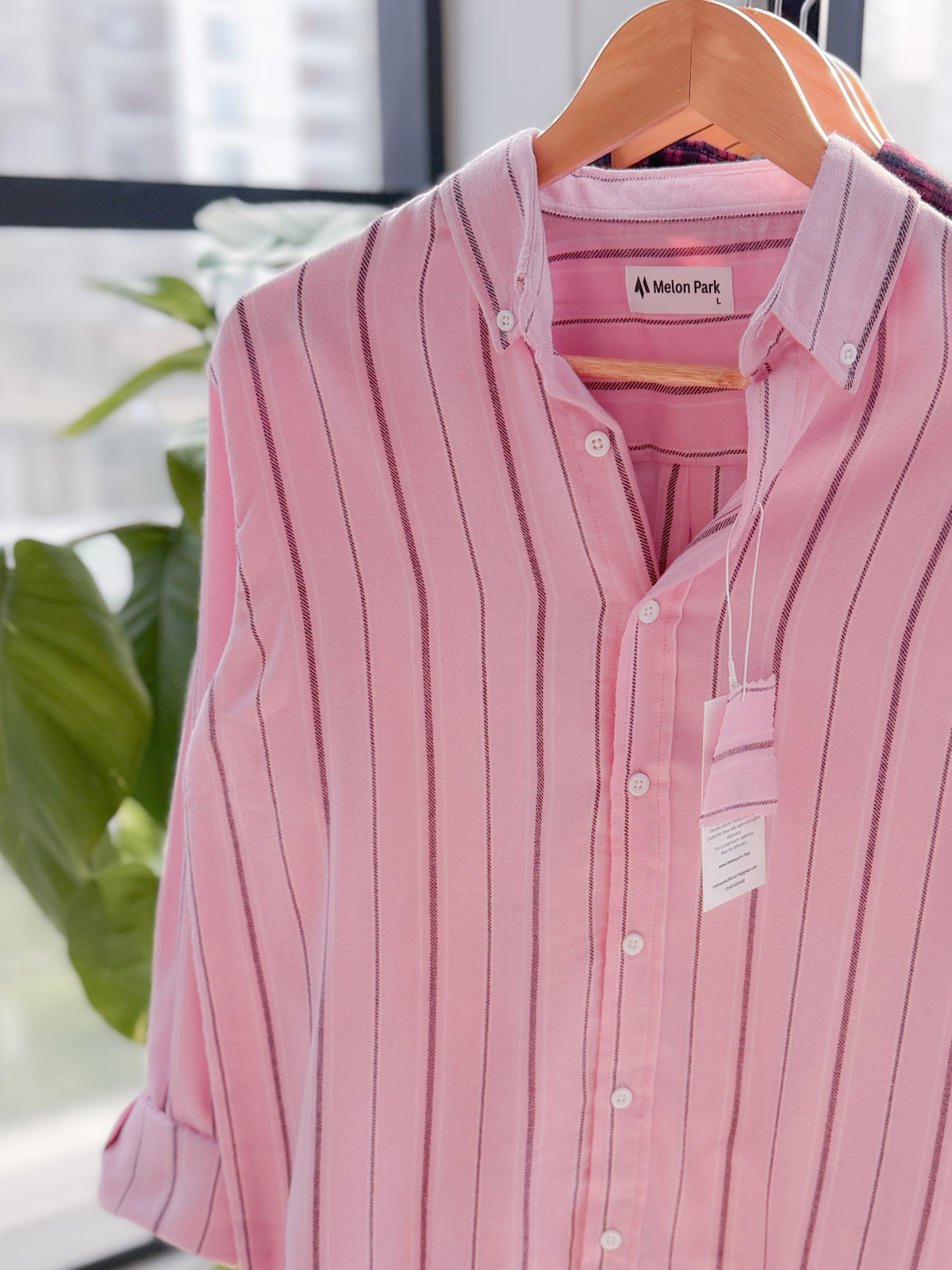 Gentle stripe shirt - Light Mauve Slate