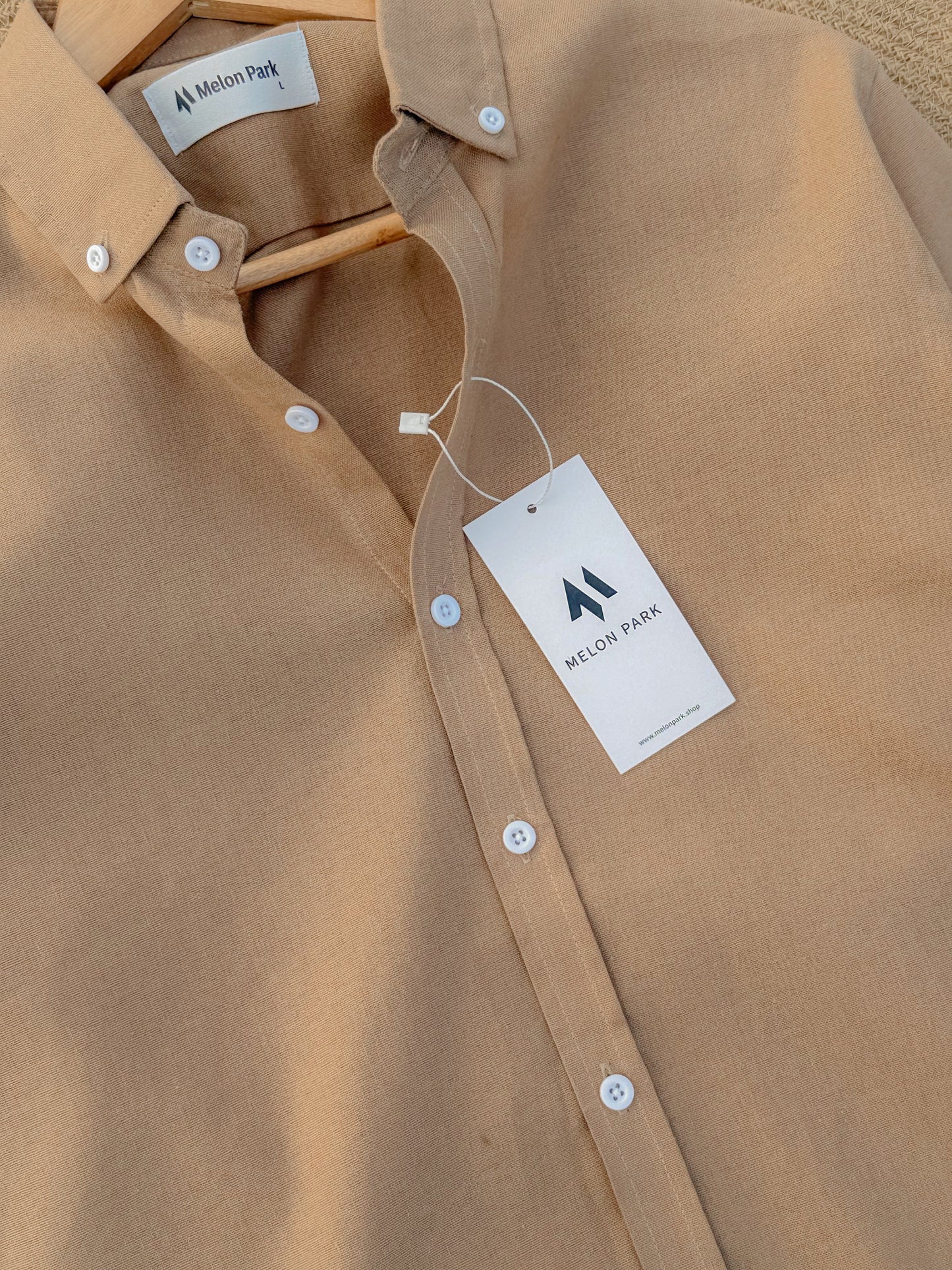 Signature Remi cotton shirt - Beige