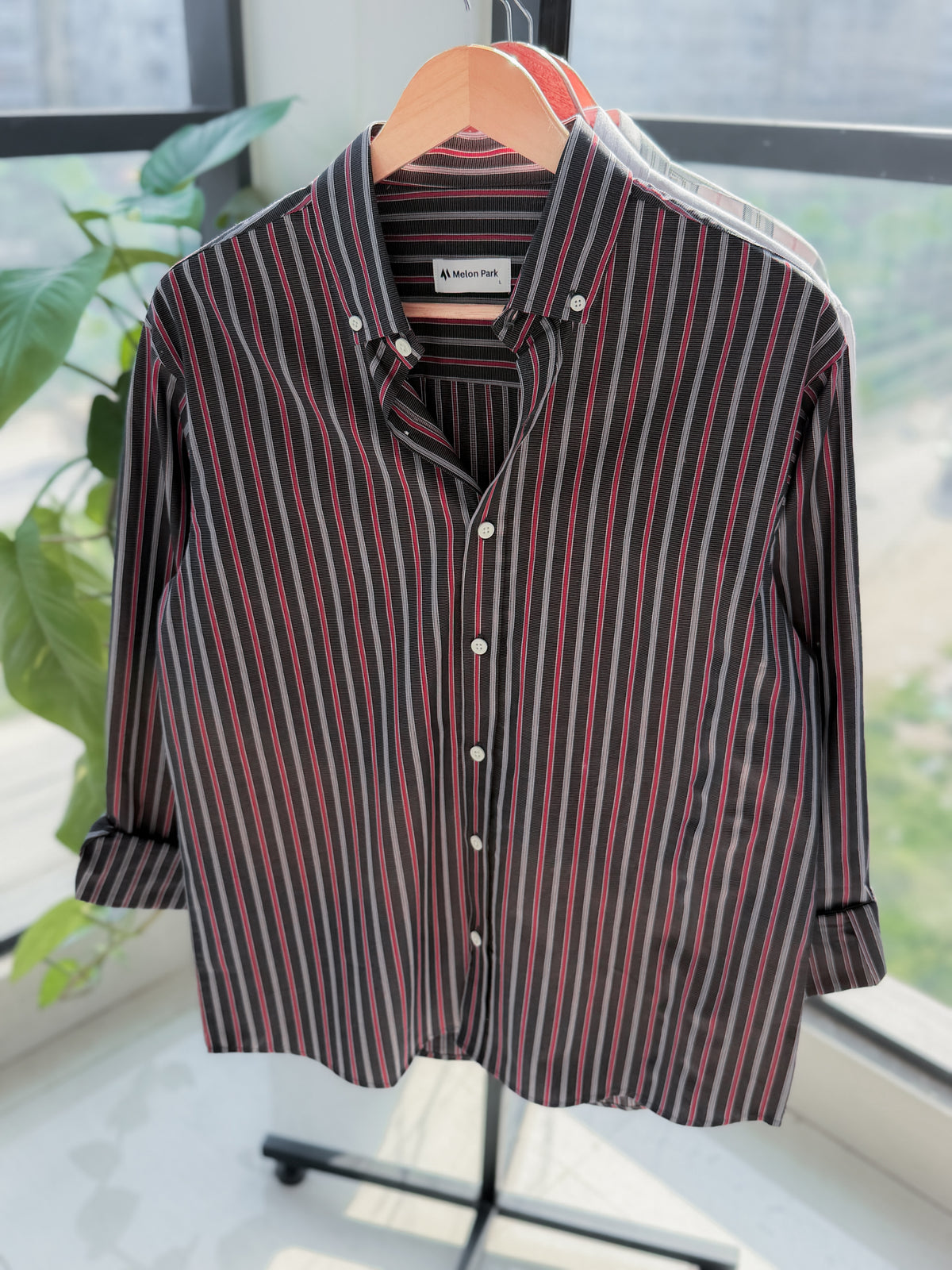 Gentle stripe shirt - Midnight Moto