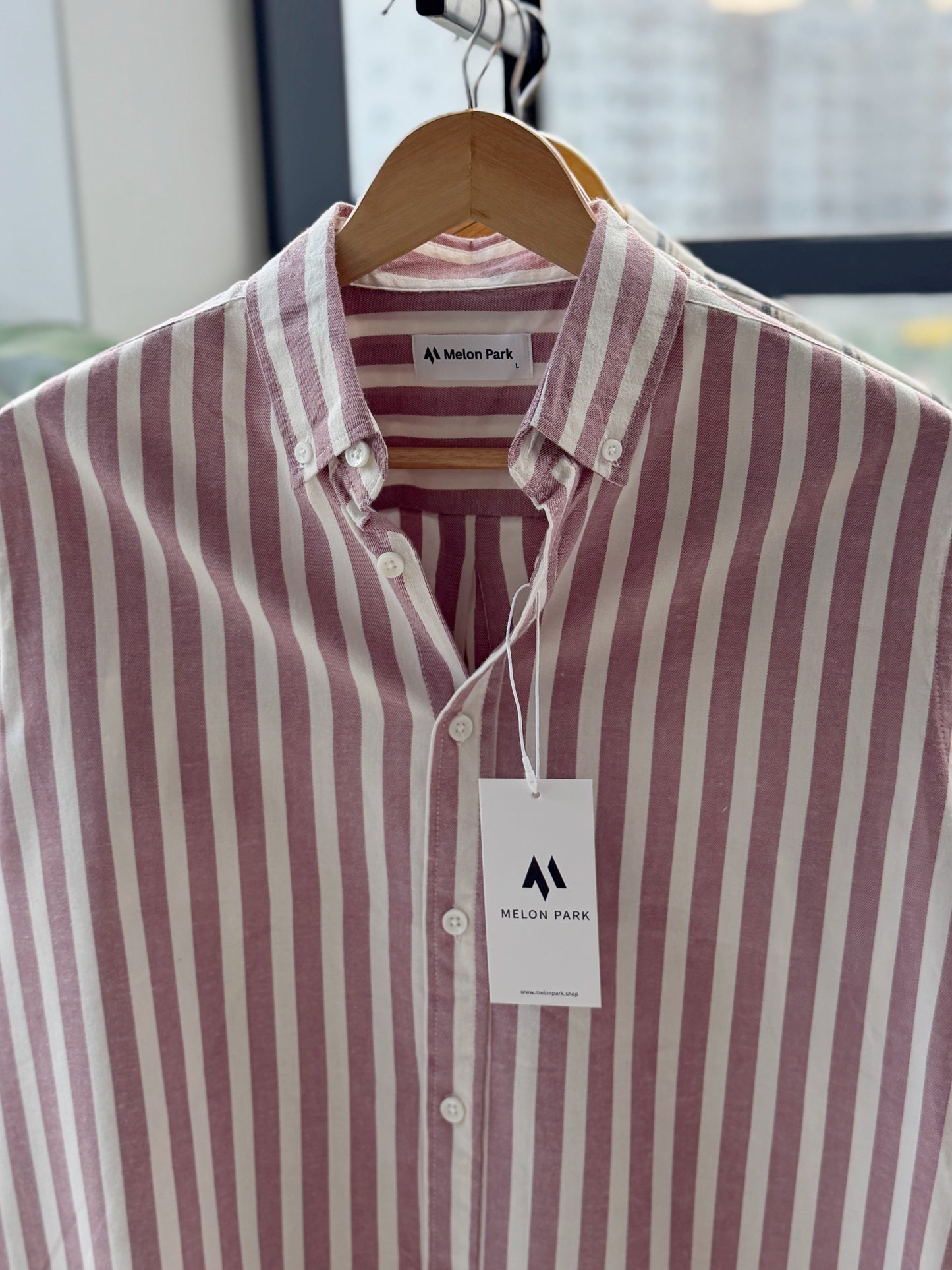Gentle stripe shirt - Blush Breeze