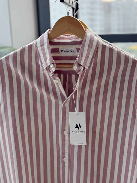 Gentle stripe shirt - Blush Breeze