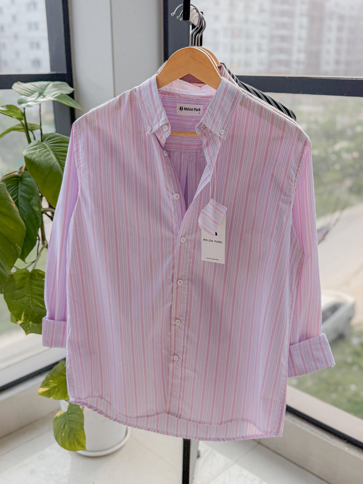 Gentle stripe shirt - Blush Lilac