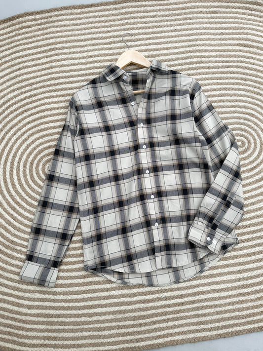 Gentle Check shirt - Blend Mocha