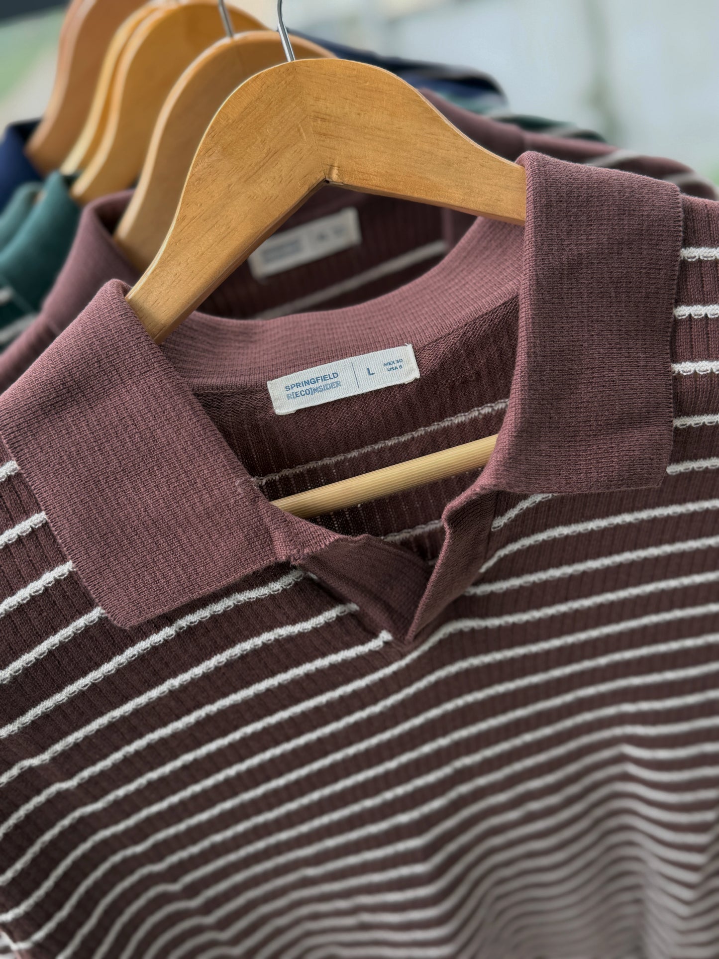 Cabana Knitted Polo - Chocolate