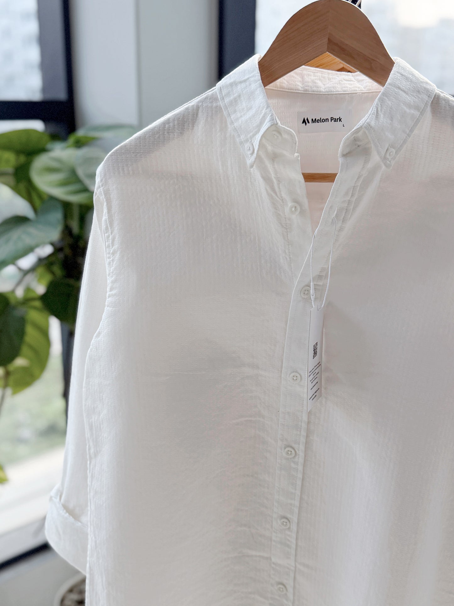 Cotton classic shirt - Frost White